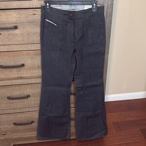 Diesel Fluzi - Dark Wash, Low-Rise Flared Jeans (no tags but never worn)